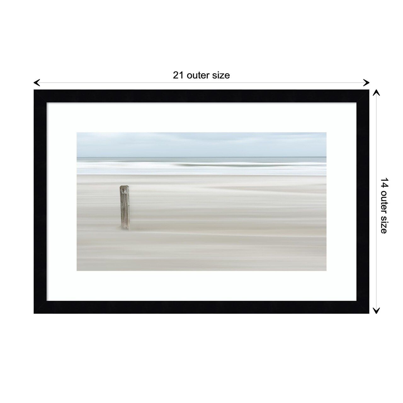 Steadfast Shoreline by Greetje van Son Wood Framed Wall Art Print